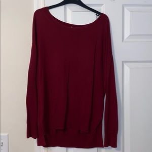 Burgundy sweater